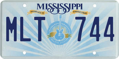 MS license plate MLT744
