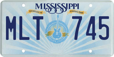 MS license plate MLT745