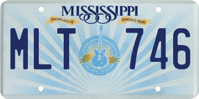 MS license plate MLT746