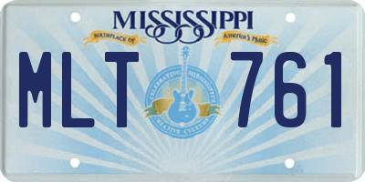 MS license plate MLT761