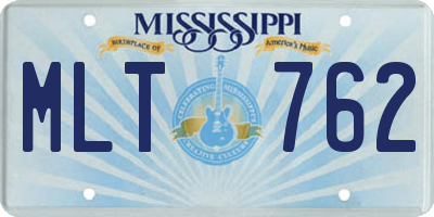 MS license plate MLT762