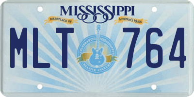 MS license plate MLT764
