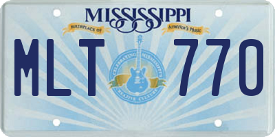 MS license plate MLT770