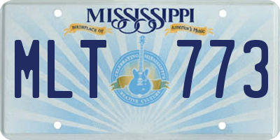 MS license plate MLT773