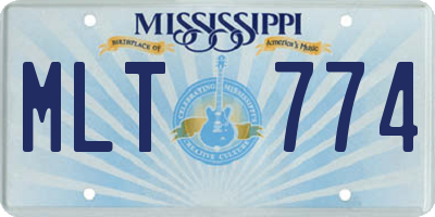 MS license plate MLT774