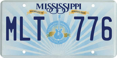 MS license plate MLT776