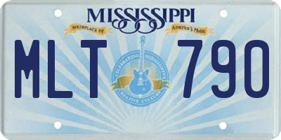 MS license plate MLT790