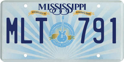 MS license plate MLT791