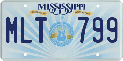 MS license plate MLT799