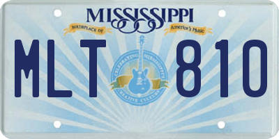 MS license plate MLT810