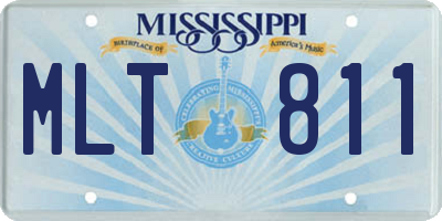 MS license plate MLT811