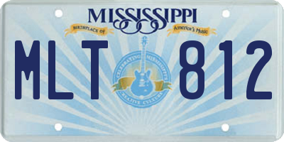 MS license plate MLT812