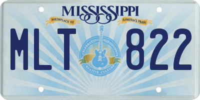 MS license plate MLT822