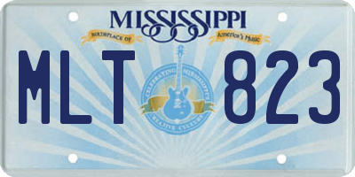 MS license plate MLT823