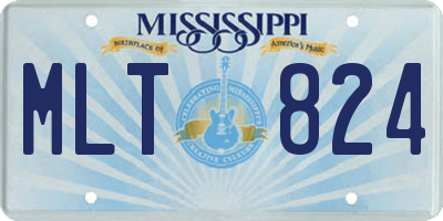 MS license plate MLT824