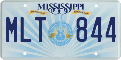 MS license plate MLT844