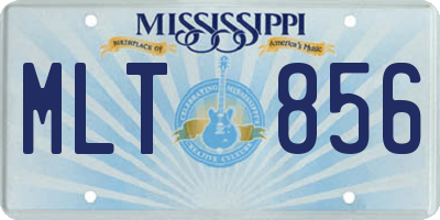 MS license plate MLT856
