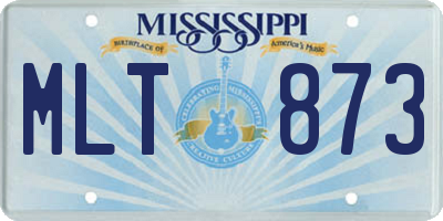 MS license plate MLT873
