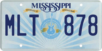 MS license plate MLT878
