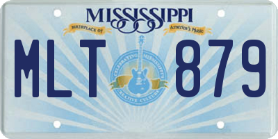 MS license plate MLT879
