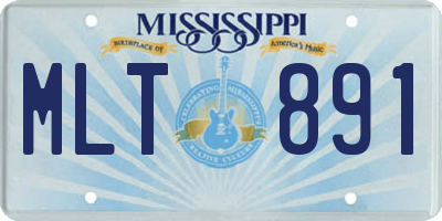 MS license plate MLT891