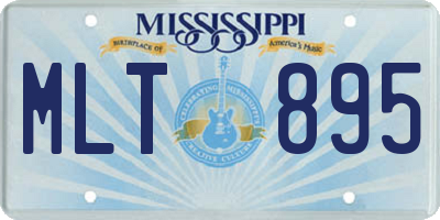 MS license plate MLT895