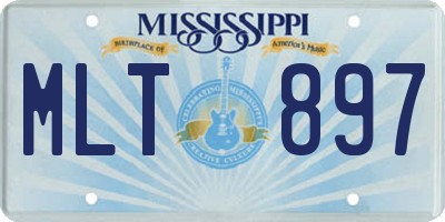MS license plate MLT897