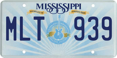 MS license plate MLT939