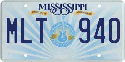 MS license plate MLT940