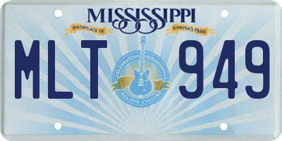 MS license plate MLT949