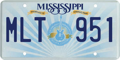 MS license plate MLT951