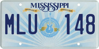 MS license plate MLU148