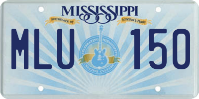 MS license plate MLU150
