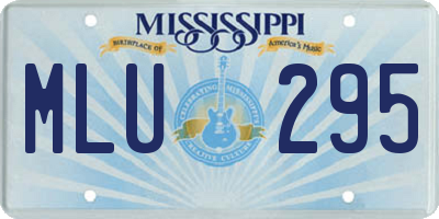 MS license plate MLU295
