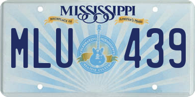 MS license plate MLU439