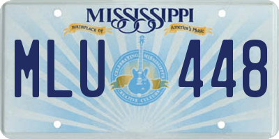 MS license plate MLU448