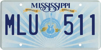 MS license plate MLU511