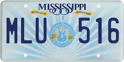 MS license plate MLU516