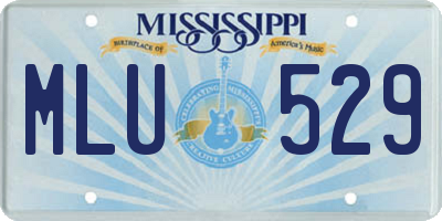 MS license plate MLU529