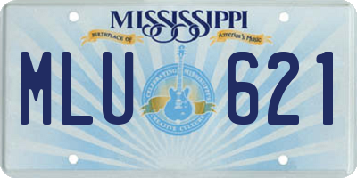 MS license plate MLU621