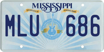 MS license plate MLU686