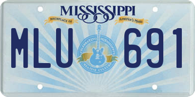 MS license plate MLU691