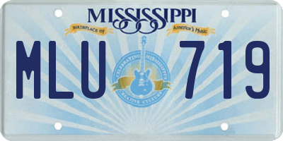 MS license plate MLU719