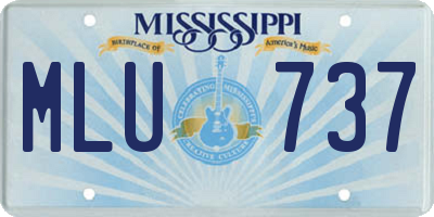 MS license plate MLU737