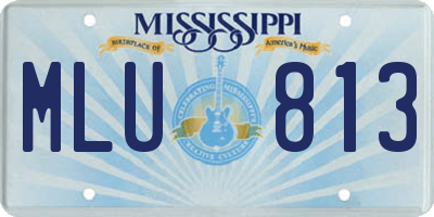 MS license plate MLU813