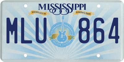 MS license plate MLU864