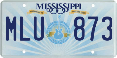 MS license plate MLU873