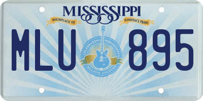 MS license plate MLU895
