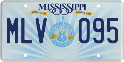 MS license plate MLV095
