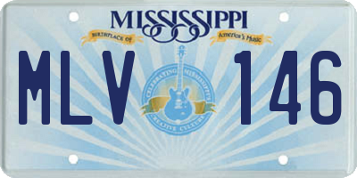 MS license plate MLV146